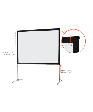 CELEXON Mobil Expert Faltrahmenleinwand, Bildbreite: 203 cm