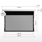 ESMART Expert XTS 332 x 187 cm (150") 16:9 GRAU Tension-Leinwand