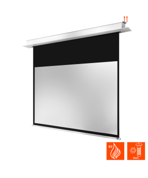 CELEXON Deckeneinbau Pro+ Deckeneinbauleinwand, Bildhöhe: 158 cm