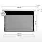 ESMART Expert XTS 244 x 137 cm (110") 16:9 GRAU Tension-Leinwand