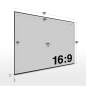 ESMART Expert UKD Tageslicht GRAU 295 x 165 cm (133") 16:9 Rahmen-Leinwand ESMART Expert UKD Tageslicht GRAU 295 x 165 cm (133") 16:9 Rahmen-Leinwand