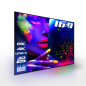 ESMART Expert UKD Akustik-Rahmen 332 x 187 cm (150") 16:9 Rahmen-Leinwand