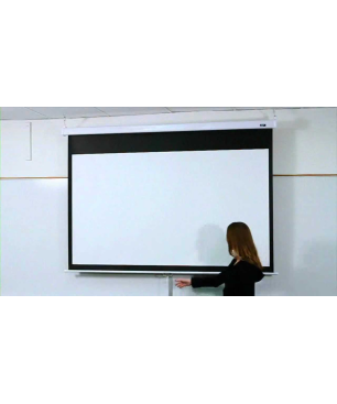 ELITE SCREENS MANUELL -HT-Weiß / 16:9 / 222 x 125 Beamer Leinwand