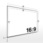 ESMART Expert UKD Akustik-Rahmen 266 x 149 cm (120") 16:9 Rahmen-Leinwand