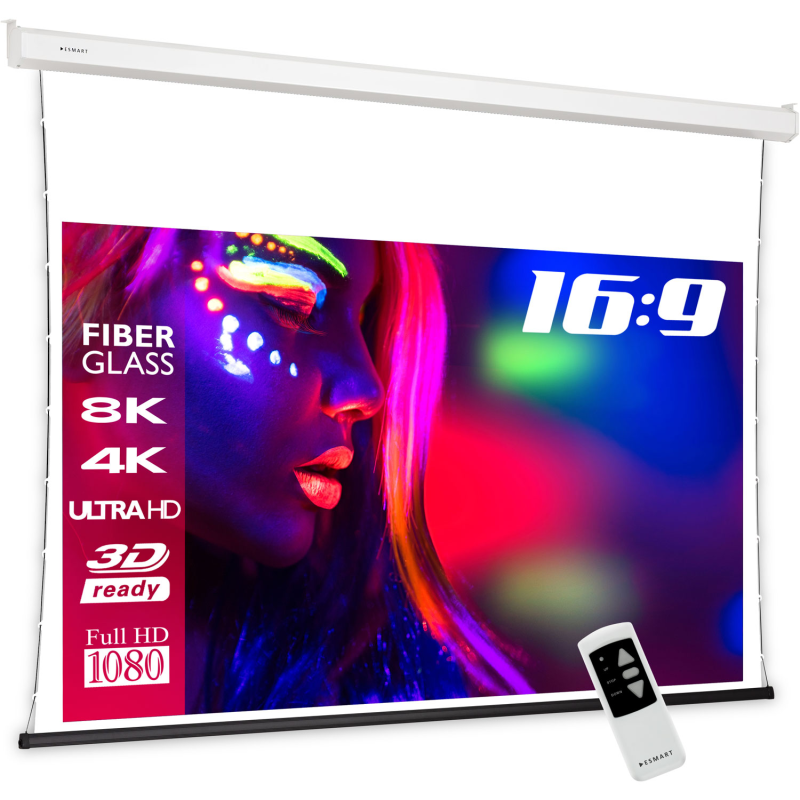 ESMART Professionel TATENSO Akustik 221 x 125 cm (100") 16:9 Tension-Leinwand ESMART Professionel TATENSO Akustik 221 x 125 cm (100") 16:9 Tension-Leinwand