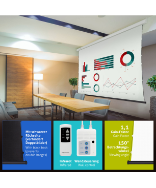 ESMART Professionel TATENSO Akustik 221 x 125 cm (100") 16:9 Tension-Leinwand
