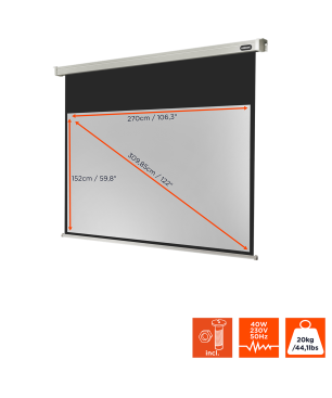 CELEXON Professional Motorleinwand, Bilddiagonale (Zoll): 121 Zoll