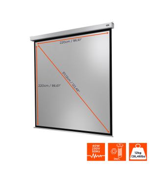 CELEXON Professional Plus Motorleinwand, Bilddiagonale (Zoll): 122 Zoll