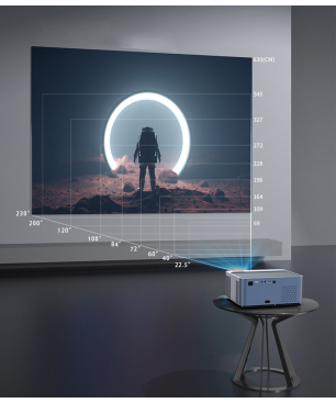 BRIGHTAKE A268 Beamer(HDR 4K) Blau