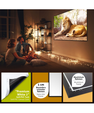 ESMART Expert UKD 244 x 137 cm (110") 16:9 Rahmen-Leinwand