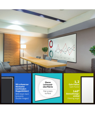 ESMART Expert UKD 244 x 137 cm (110") 16:9 Rahmen-Leinwand