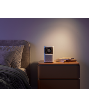 EMOTN N1 Netflix Weiß Beamer(Full-HD, 500 ANSI-Lumen)