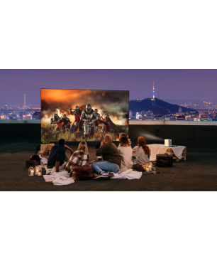 EMOTN N1 Netflix Weiß Beamer(Full-HD, 500 ANSI-Lumen)