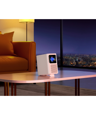EMOTN N1 Netflix Weiß Beamer(Full-HD, 500 ANSI-Lumen)