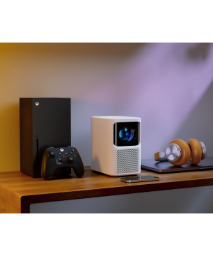 EMOTN N1 Netflix Weiß Beamer(Full-HD, 500 ANSI-Lumen)