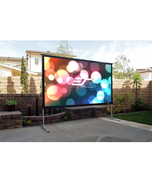 ELITE SCREENS YARD MASTER 216:9 / WraithVeil-Dual (Projektion von vorne & hinten) / 399 x 224 Beamer Leinwand