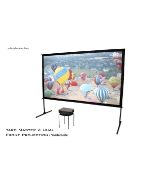 ELITE SCREENS YARD MASTER 216:9 / WraithVeil-Dual (Projektion von vorne & hinten) / 399 x 224 Beamer Leinwand