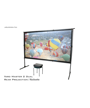 ELITE SCREENS YARD MASTER 216:9 / WraithVeil-Dual (Projektion von vorne & hinten) / 399 x 224 Beamer Leinwand