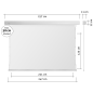 ESMART Expert XTS 221 x 125 cm (100") 16:9 AKUSTIK Tension-Leinwand