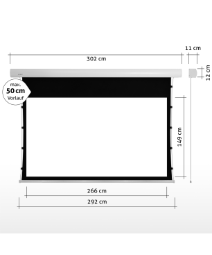 ESMART Expert XTS 266 x 149 cm (120") 16:9 Tension-Leinwand