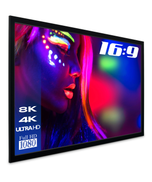 ESMART Professional MIRALE Tageslicht-Rahmen GRAU 332 x 187 cm (150") 16:9 Rahmen-Leinwand