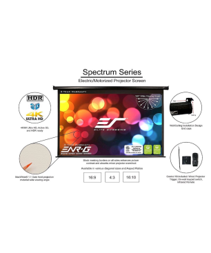 ELITE SCREENS SPECTRUM Schwarz / 16:9 / 222 x 125 (Vorlauf 15cm) Beamer Leinwand