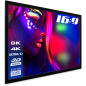 ESMART Professional MIRALE 266 x 149 cm (120") 16:9 Rahmen-Leinwand