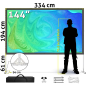 ESMART Professional MIMOBI Faltrahmen-Beamer-319 x 179 cm (144") 16:9 Faltrahmen-Leinwand