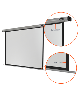 CELEXON HomeCinema Motorleinwand, Bilddiagonale (cm): 267 cm