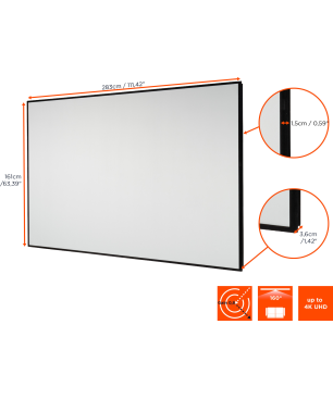 CELEXON HomeCinema - Dynamic Slate ALR Kontrastleinwand
