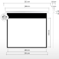 ESMART Expert CSX Deckeneinbau-280 x 210 cm (133") 4:3 Deckeneinbau-Leinwand