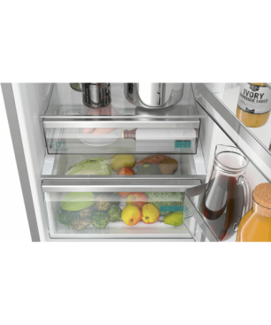 SIEMENS KG39NXICF iQ300 Kühlgefrierkombination (C, 162 kWh, 2030 mm hoch, Inox-antifingerprint)