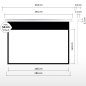 ESMART Expert CSX Deckeneinbau-266 x 149 cm (120") 16:9 Deckeneinbau-Leinwand