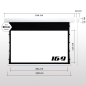 ESMART Expert XTR AKUSTIK 204 x 115 cm (92") 16:9 Tension-Leinwand