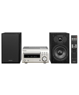 DENON D-M 41 SILBER/SCHWARZ Kompaktanlage (Premium-Silber/Schwarz)