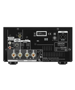 DENON D-M 41 SILBER/SCHWARZ Kompaktanlage (Premium-Silber/Schwarz)