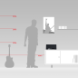 TEUFEL Teufel ONE M Smartspeaker App-steuerbar, Bluetooth, 802.11b/g/n/ac, Schwarz