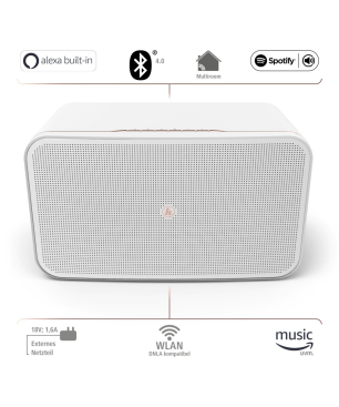 HAMA 054887 SIRIUM 2100 AMBT WEISS Lautsprecher App-steuerbar, Bluetooth, Ja, Weiß