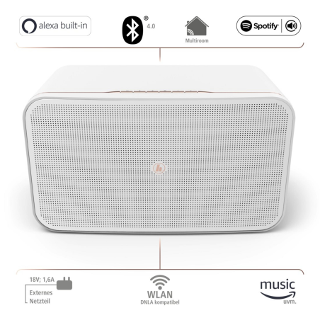 HAMA 054887 SIRIUM 2100 AMBT WEISS Lautsprecher App-steuerbar, Bluetooth, Ja, Weiß