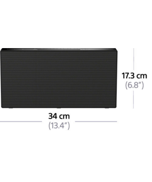 SONY Micro-Hi-Fi-System Sony CMT-X3CD Schwarz Kompaktanlage (Schwarz)