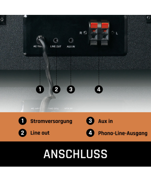 LENCO MC-460BK Musikcenter (Schwarz)