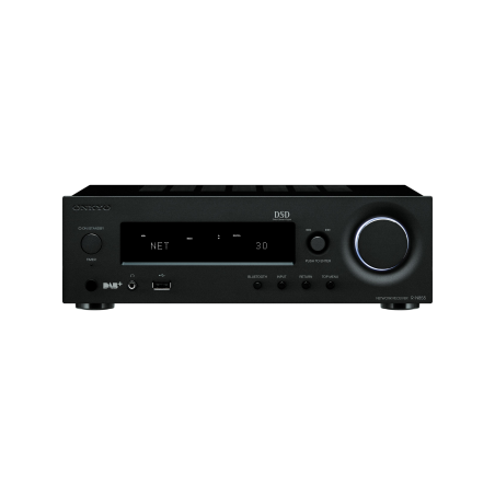 ONKYO R-N 855 (B) / COMPACT STEREO RECEIVER Stereo Netzwerk-Receiver (2 Kanäle, 70 Watt pro Kanal, Schwarz)