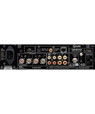 ONKYO R-N 855 (B) / COMPACT STEREO RECEIVER Stereo Netzwerk-Receiver (2 Kanäle, 70 Watt pro Kanal, Schwarz)