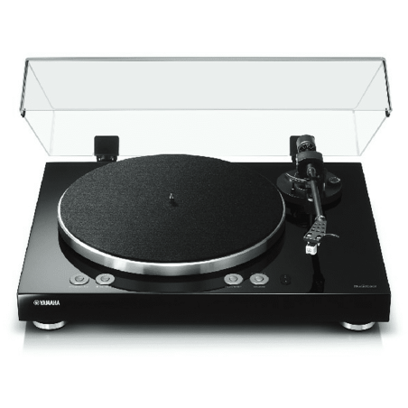 YAMAHA MUSICCAST VINYL 500 SCHWARZ Plattenspieler Hochglanz lackiert Schwarz