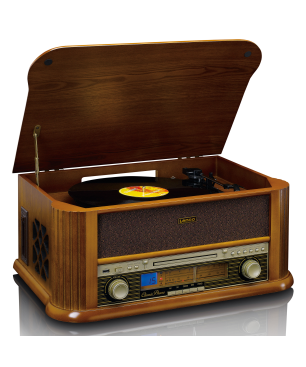 LENCO TCD-2550 - FM-Radio,USB,CD- und Kassettenspieler - Plattenspieler Holz