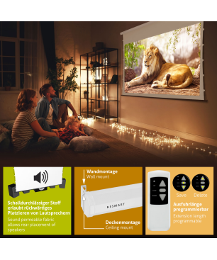 ESMART Professional TATENSO Akustik 332 x 187 cm (150") 16:9 Tension-Leinwand