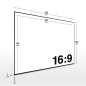 ESMART Expert UKD Akustik-Rahmen 221 x 125 cm (100") 16:9 Rahmen-Leinwand ESMART Expert UKD Akustik-Rahmen 221 x 125 cm (100") 16:9 Rahmen-Leinwand