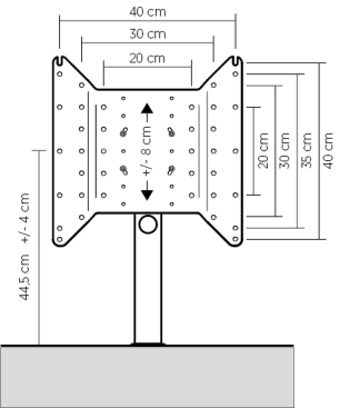 JUST BY SPECTRAL TV-Lowboard JRL 1100T mit TV-Halterung VESA400. Breite 111cm. Snow. TV-Lowboard