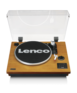 LENCO LS-55WA - Schallplattenspieler mit Bluetooth®,USB,MP3 und Lautsprecher - Plattenspieler Holz