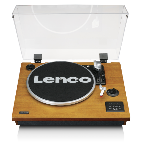 LENCO LS-55WA - Schallplattenspieler mit Bluetooth®,USB,MP3 und Lautsprecher - Plattenspieler Holz
